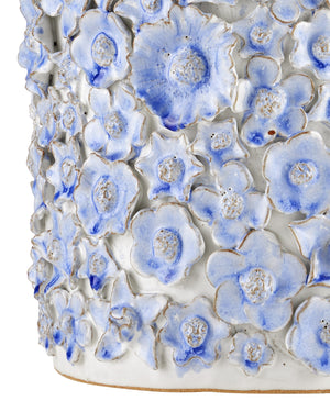 Jessamine Blue & White Accent Table