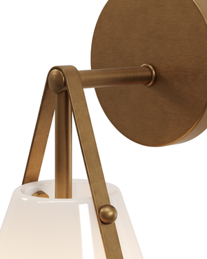 Bronwen Brass Bath Wall Sconce