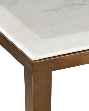 Oblique Marble Console Table
