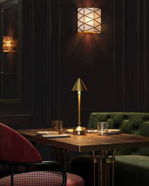 Traipse Brass Cordless Table Lamp