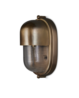 Maritime Brass Outdoor Wall Sconce