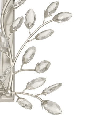 Forget-Me-Not Silver Rectangular Mirror