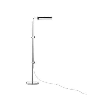 Satire Nickel Floor Lamp