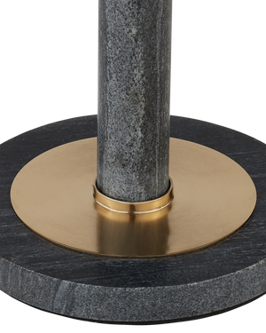 Miles Black Marble Accent Table
