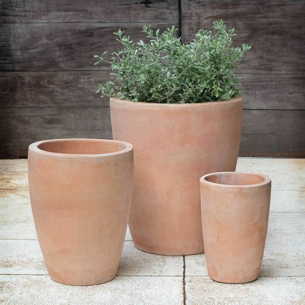 Colburn Glazed Terra Cotta Planters - Set of 3