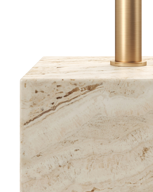 Prado Travertine Drinks Table