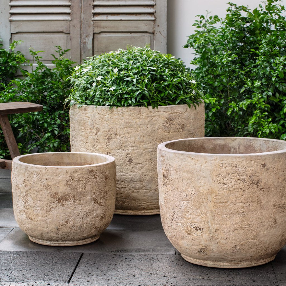 Monreale Antico Terra Cotta Planter - Set of 3