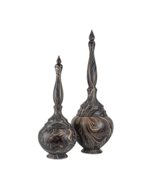 Marbleized Tall Turret Box