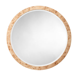 Chandler Round Wall Mirror, Natural