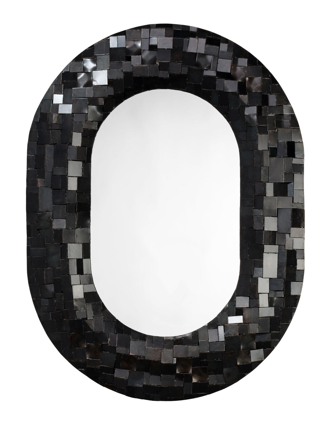 Enigma Iron Oval Wall Mirror