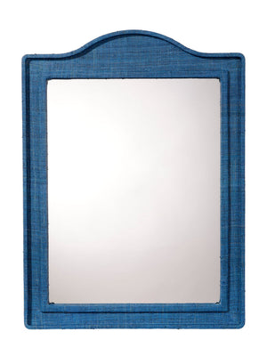 Hilltop Raffia Arch Wall Mirror, Indigo