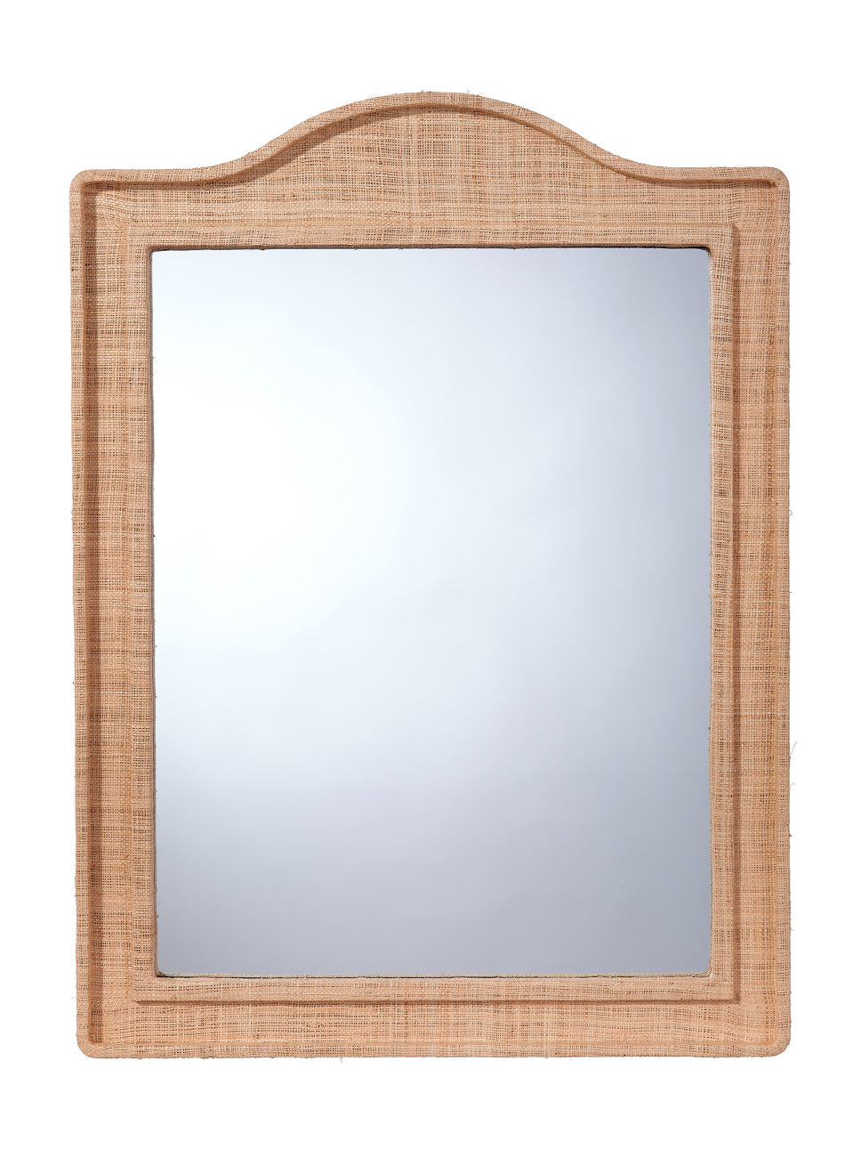 Hilltop Raffia Arch Wall Mirror, Natural