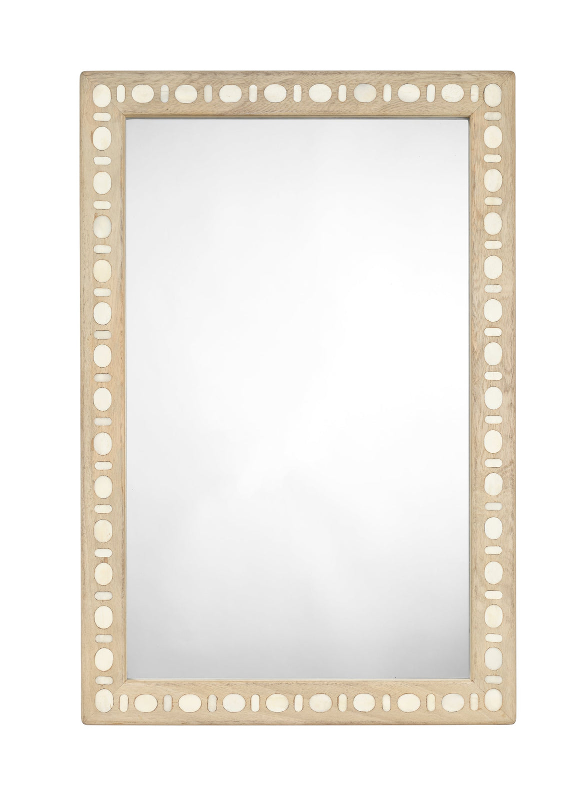 Sama Wood & Bone Inlay Rectangle Wall Mirror