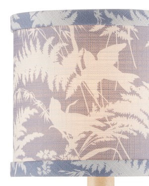 Aviary Dusty Blue Drum Chandelier Shade