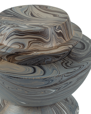 Marbleized Stacking Box Set of 3