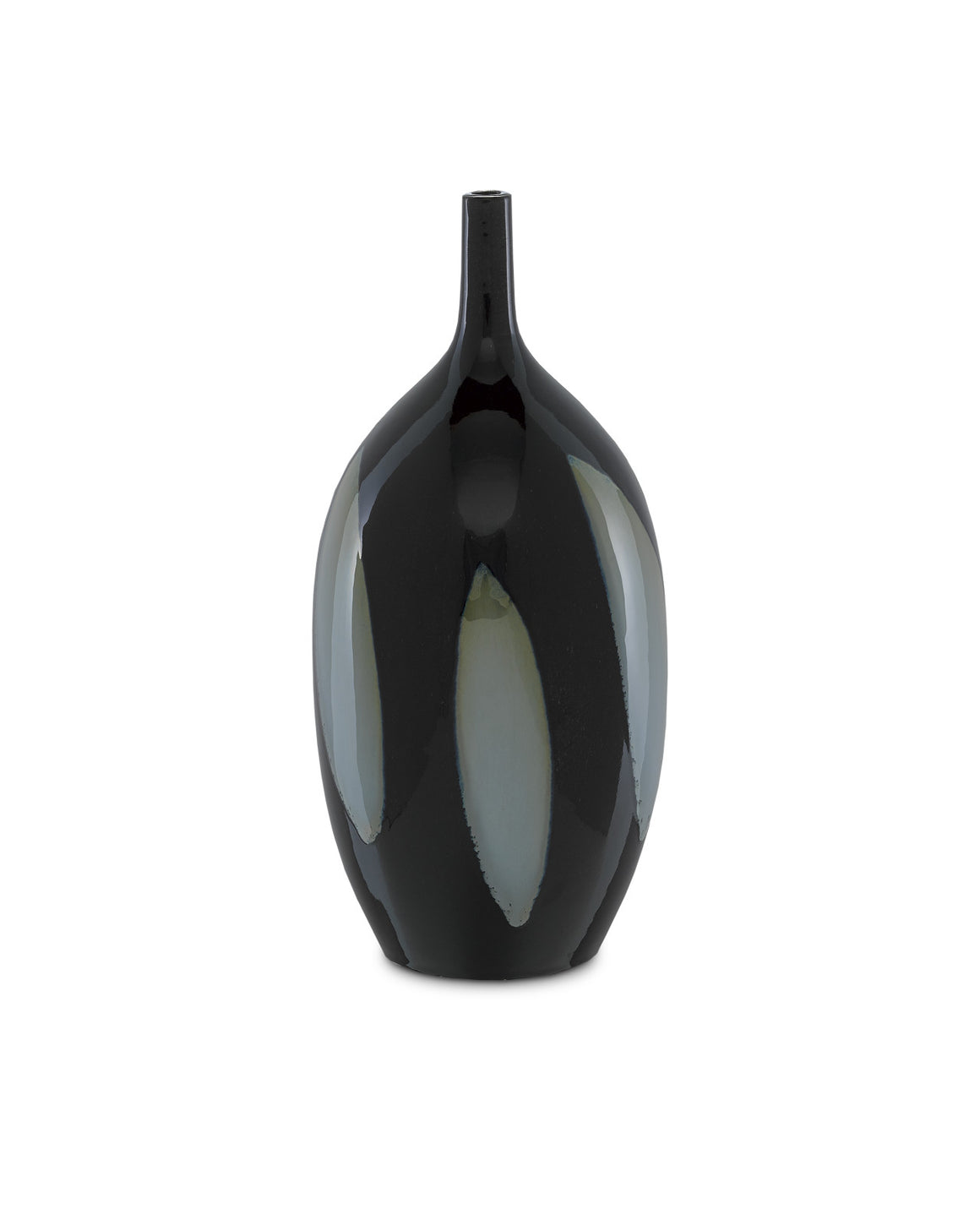 Let Us Twist the Glass Tall Black Vase