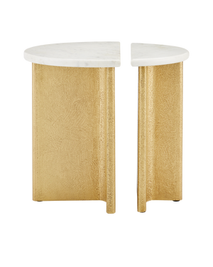 Doublet Marble Accent Table Set of 2