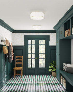 Wexford White Flush Mount