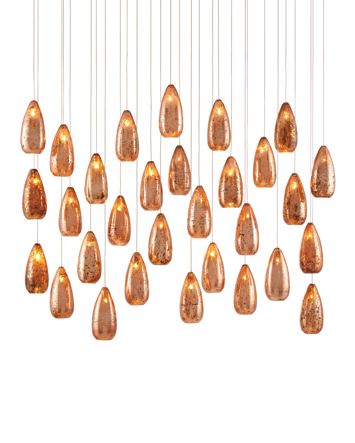 Rame 30-Light Linear Multi-Drop Pendant