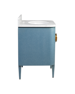 Briallen 36" Blue Vanity with Oval Undermount Sink