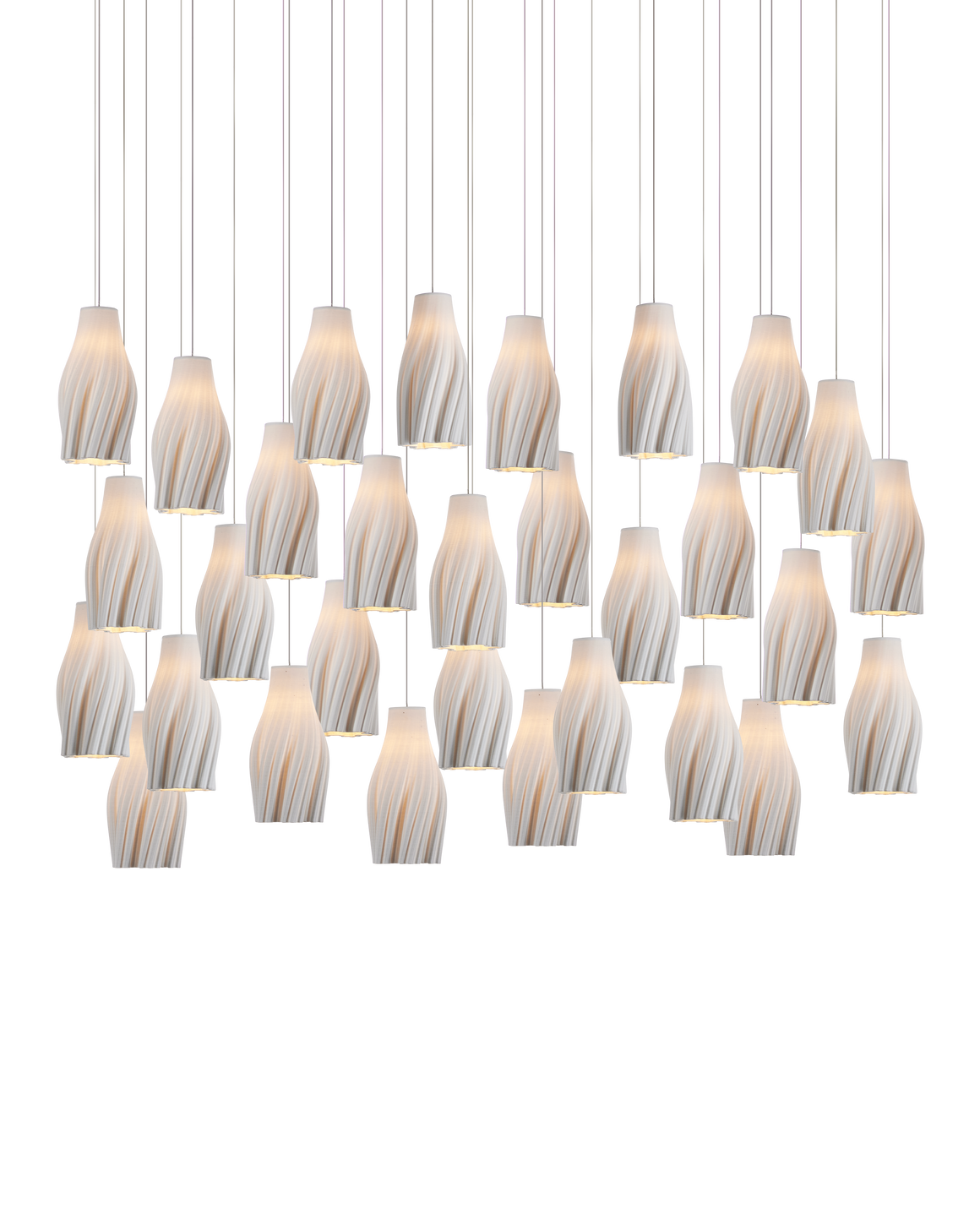 Posh 30-Light Linear Multi-Drop Pendant