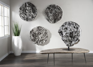 Cast Root Swirling Wall Sculpture