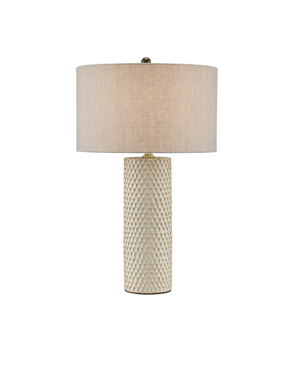 Polka Dot Ivory Table Lamp