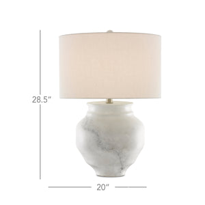 Kalossi White Table Lamp