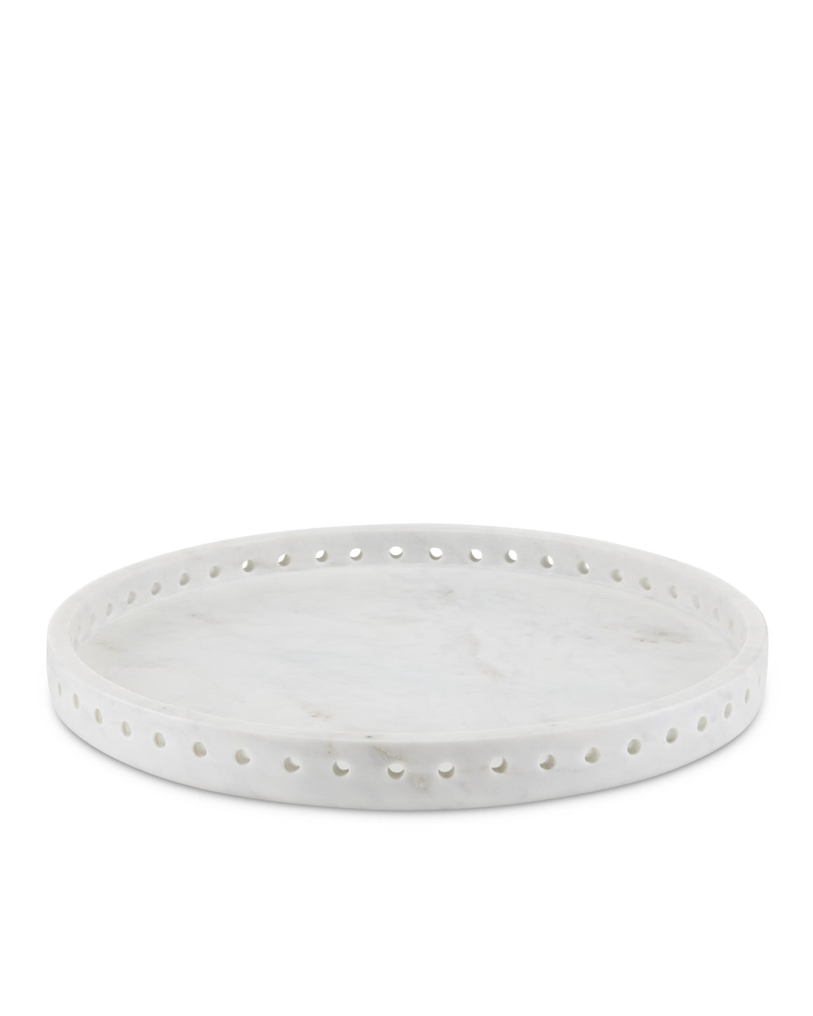 Freya Large White Marble Tray