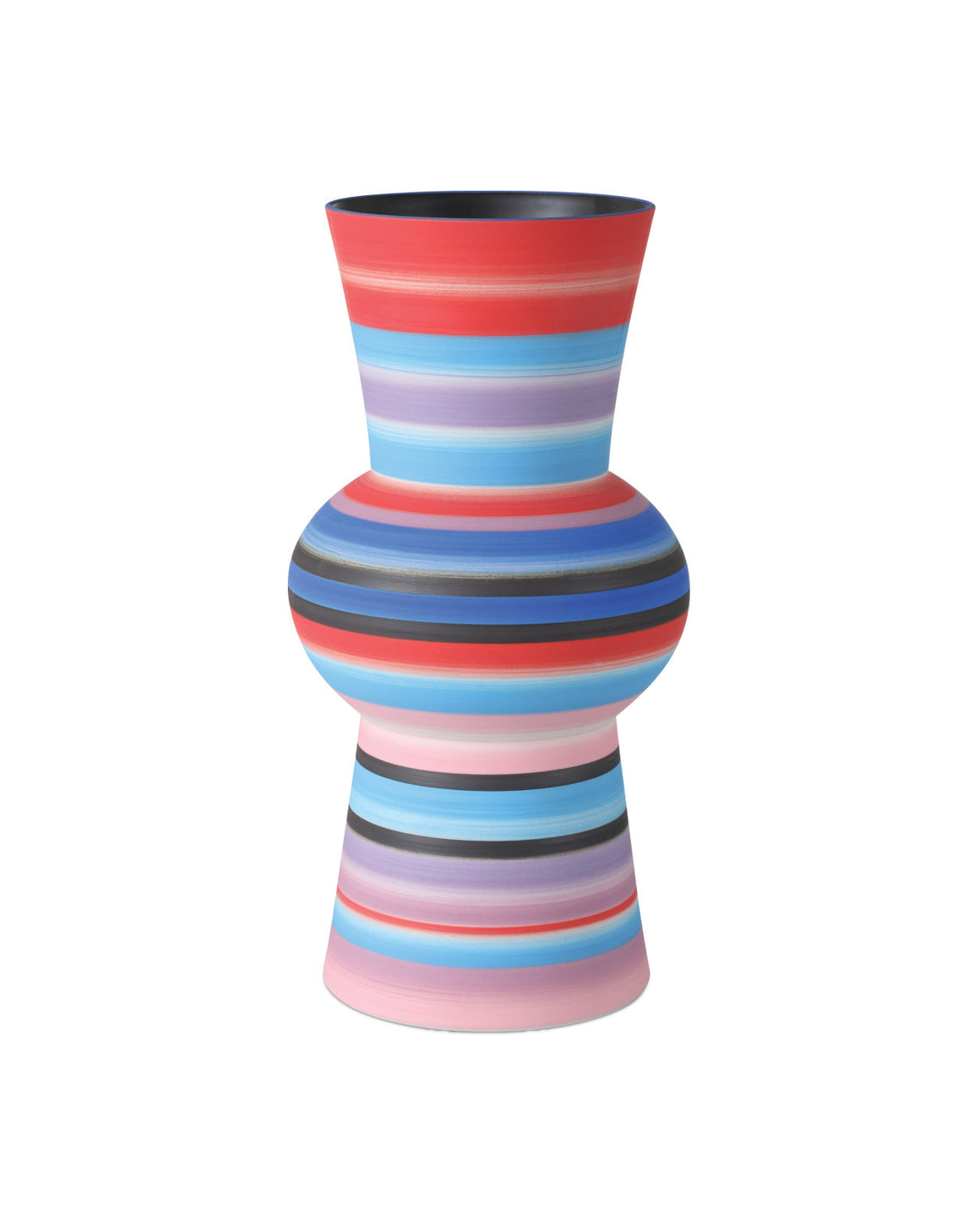 Happy 80's Medium Bright Blue & Red Vase