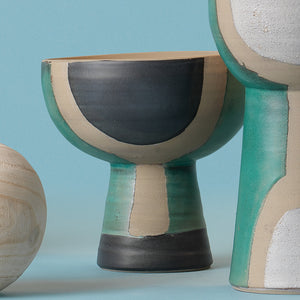 Blanche Ceramic Decorative Wide Vessel