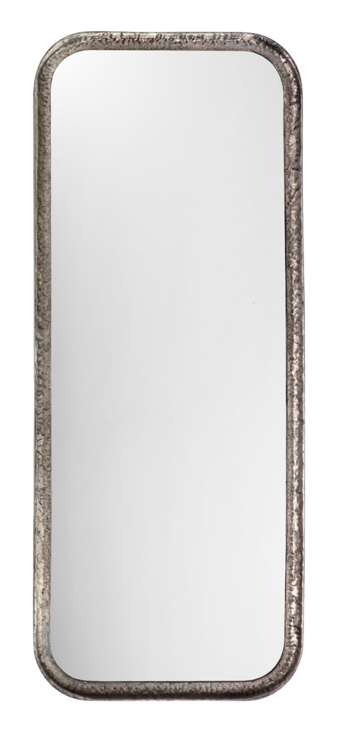 Capital Iron Rectangle Wall Mirror, Silver Leaf