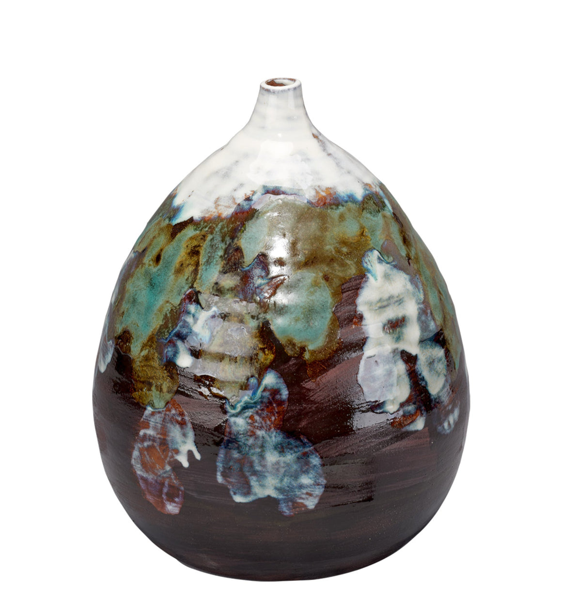 Collage Ceramic Decorative Vase, Medium