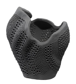 Eclipse Porcelain Decorative Vase, Black