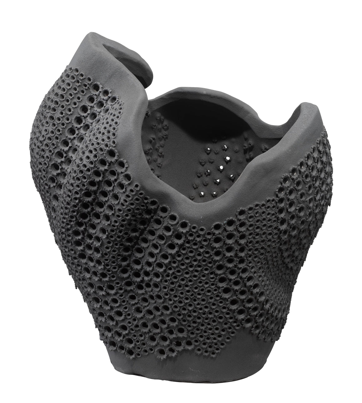 Eclipse Porcelain Decorative Vase, Black