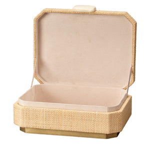 Eden Box - Natural Raffia and Ivory Bone