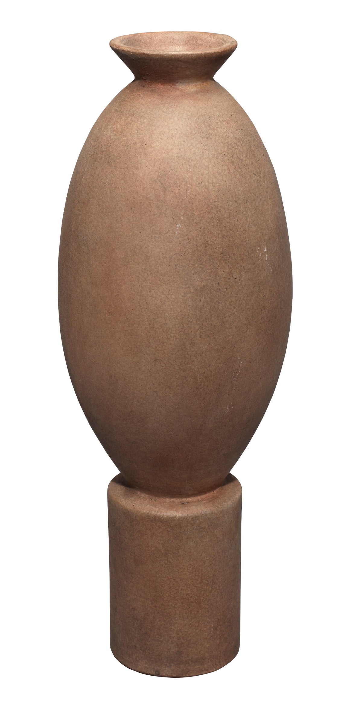 Elavated Ceramic Decorative Vase, Brown