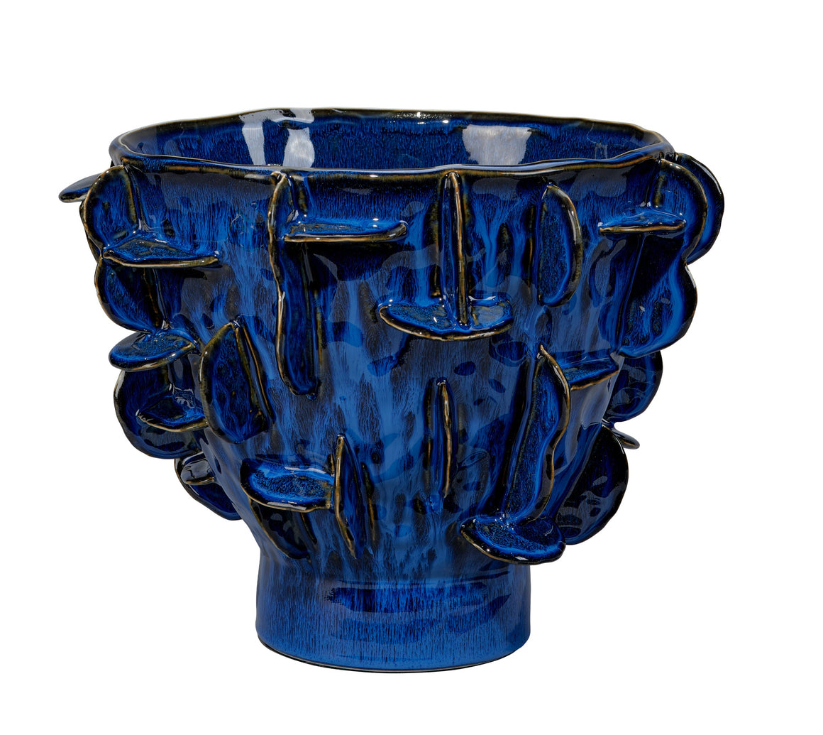 Helios Ceramic Decorative Vase, Blue