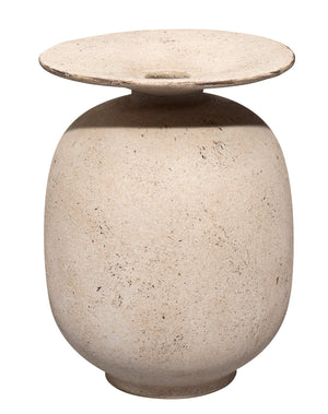 Highland Decorative Ceramic Vase, Cream