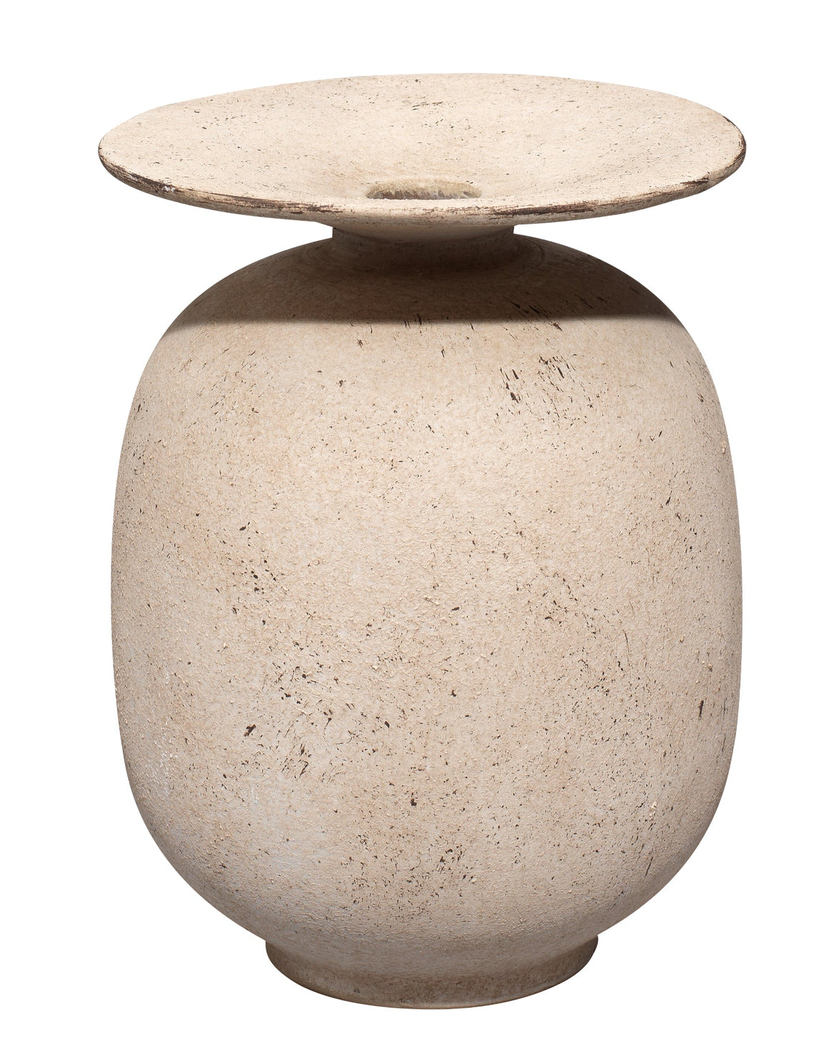 Highland Decorative Ceramic Vase, Cream
