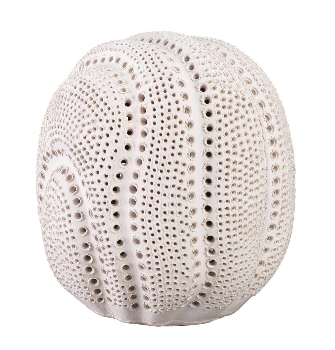 Lunar Porcelain Decorative Sphere, White