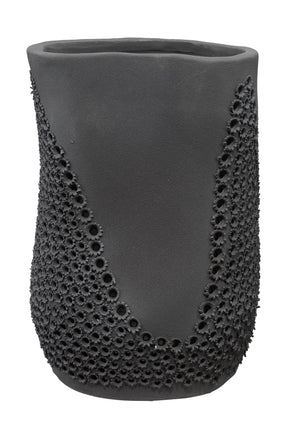Moonrise Porcelain Decorative Vase, Black