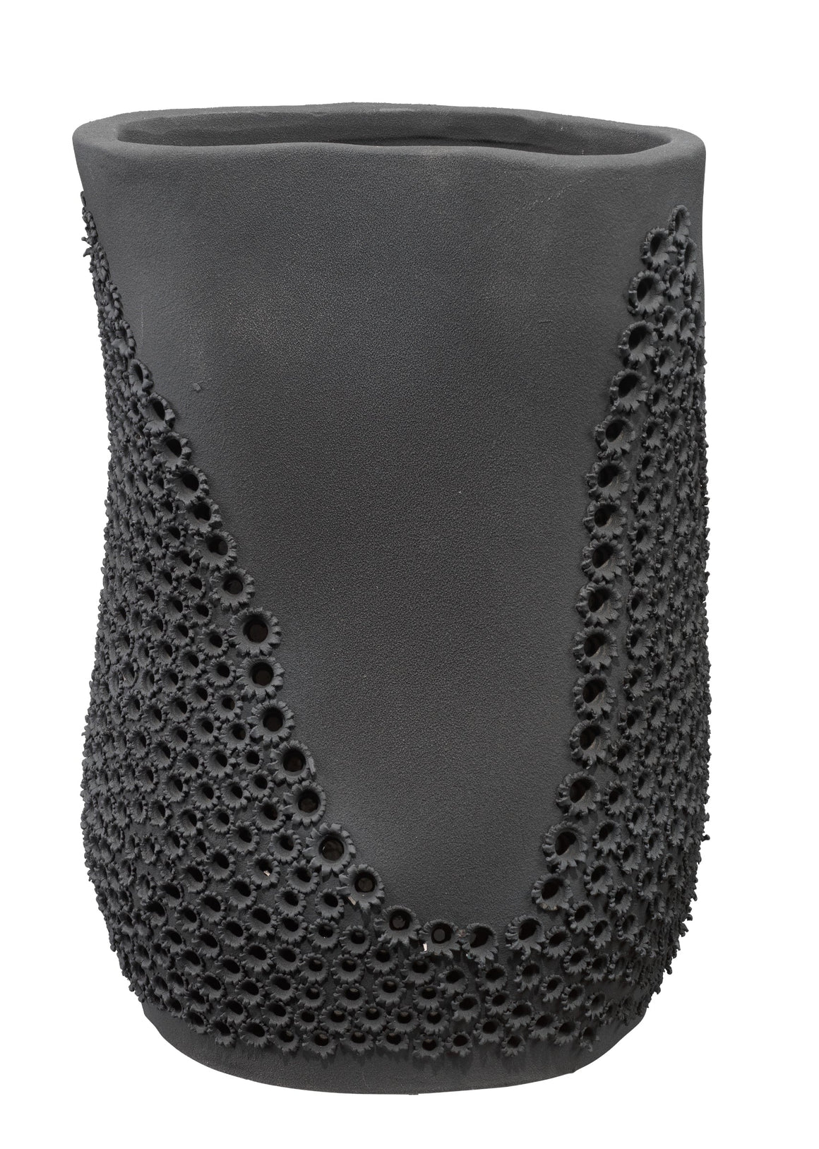 Moonrise Porcelain Decorative Vase, Black