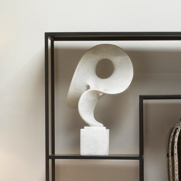Obscure Resin Decorative Table Object, White - Scenario Home