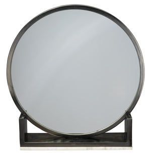 Odyssey Standing Mirror - Antique Black, White