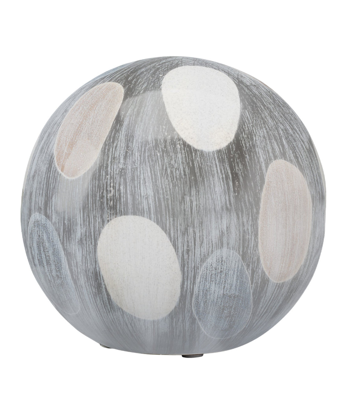 Painted Ceramic Decorative Sphere, Large