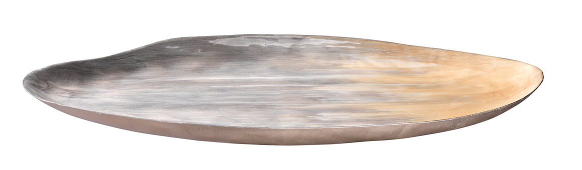 Palette Oval Decorative Tray, Grey