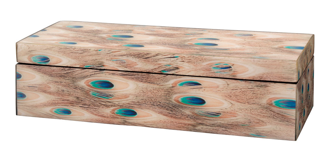 Plume Peacock Decorative Box