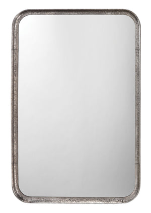 Principle Iron Rectangle Wall Mirror, Silver