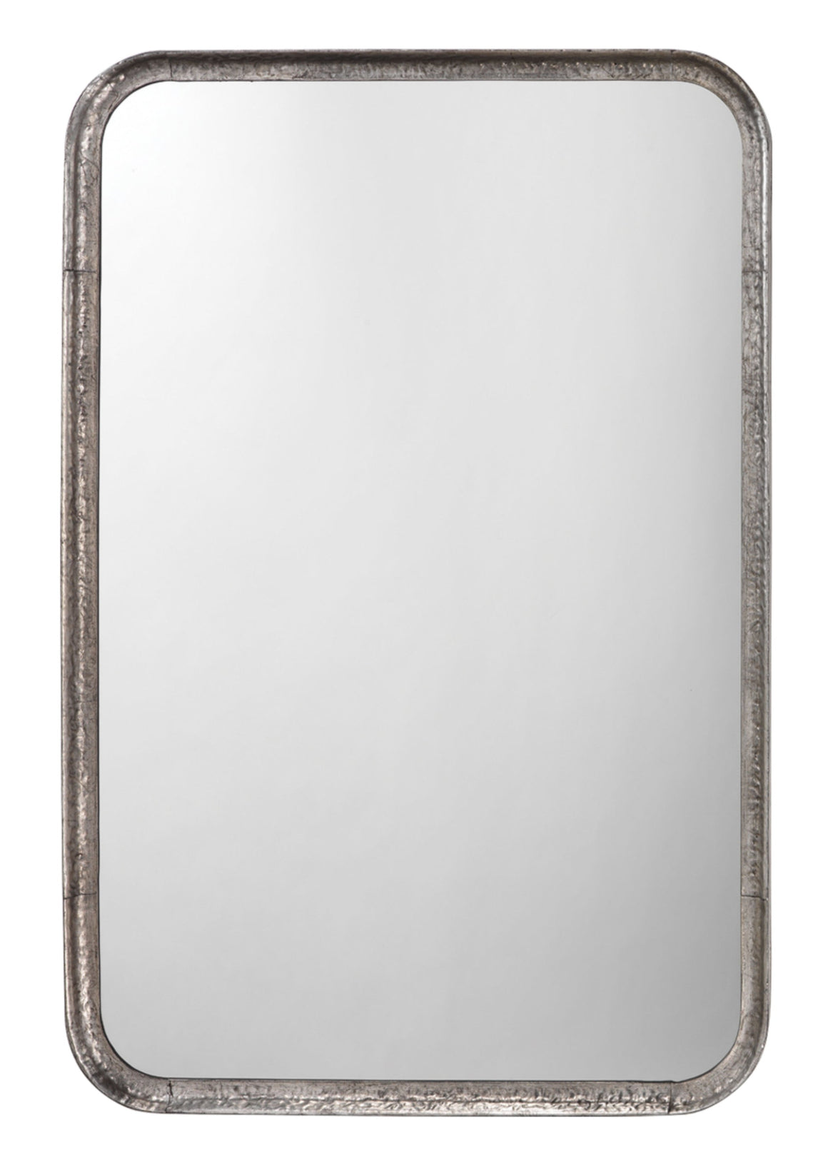 Principle Iron Rectangle Wall Mirror, Silver